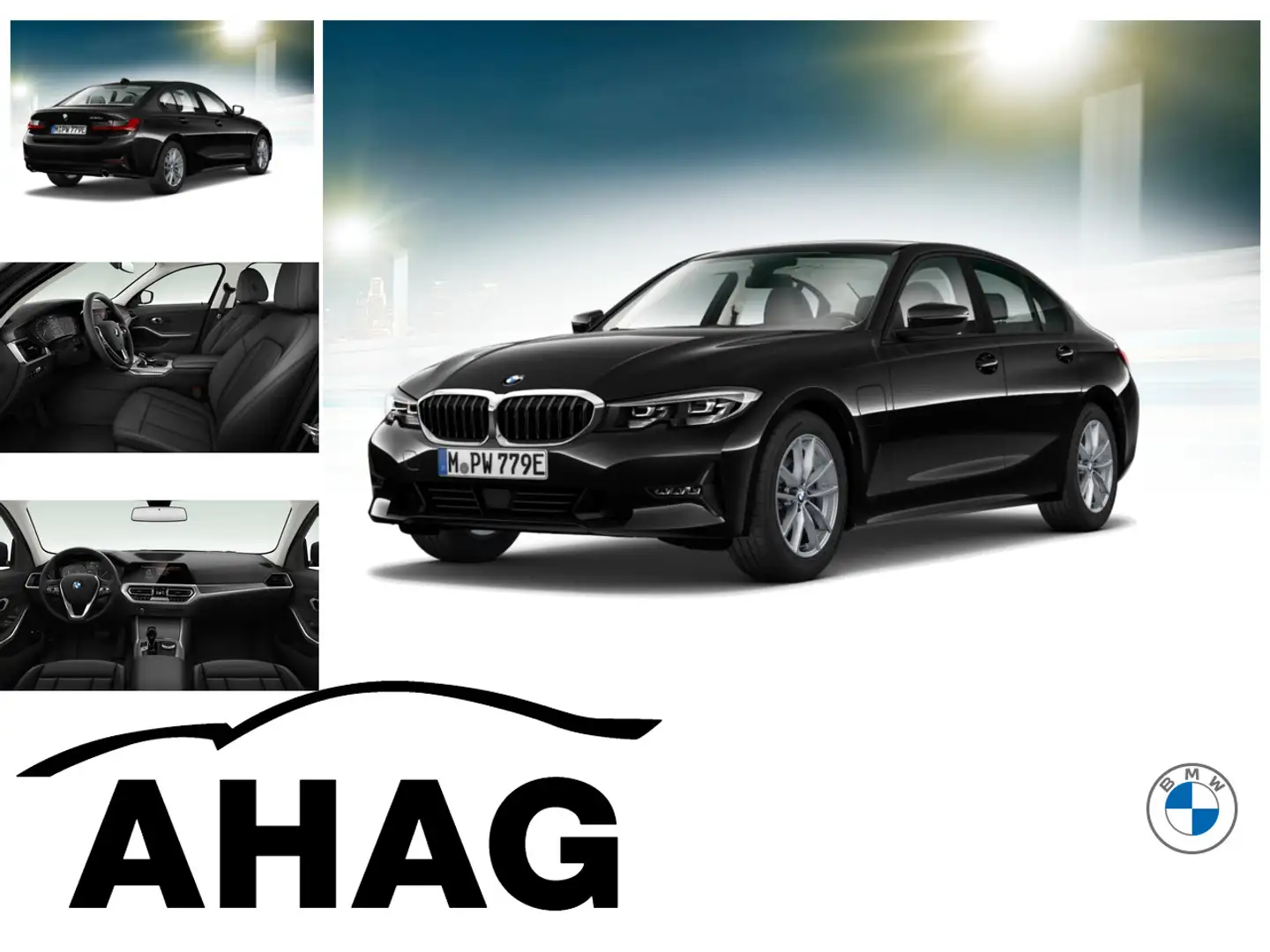 BMW 330 e Advantage Automatik Aut. Klimaaut. PDC HIFI Schwarz - 1