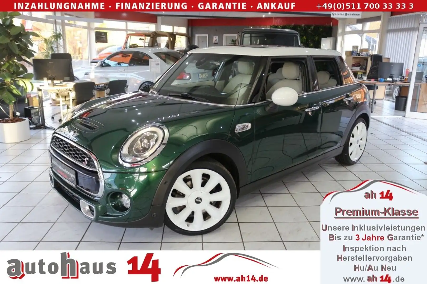 MINI Cooper S - Automatik-LED-Leder-Pano-h&k-Navi Grün - 1