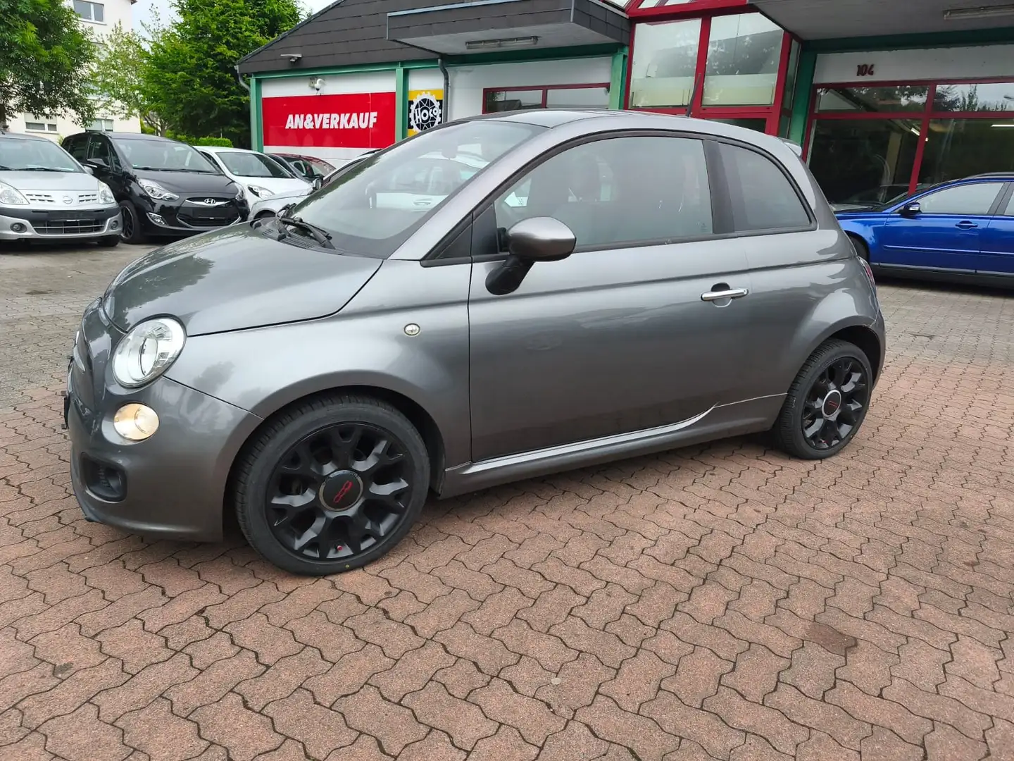 Fiat 500 1.2 Dualogic S,Tüv neu Gris - 1