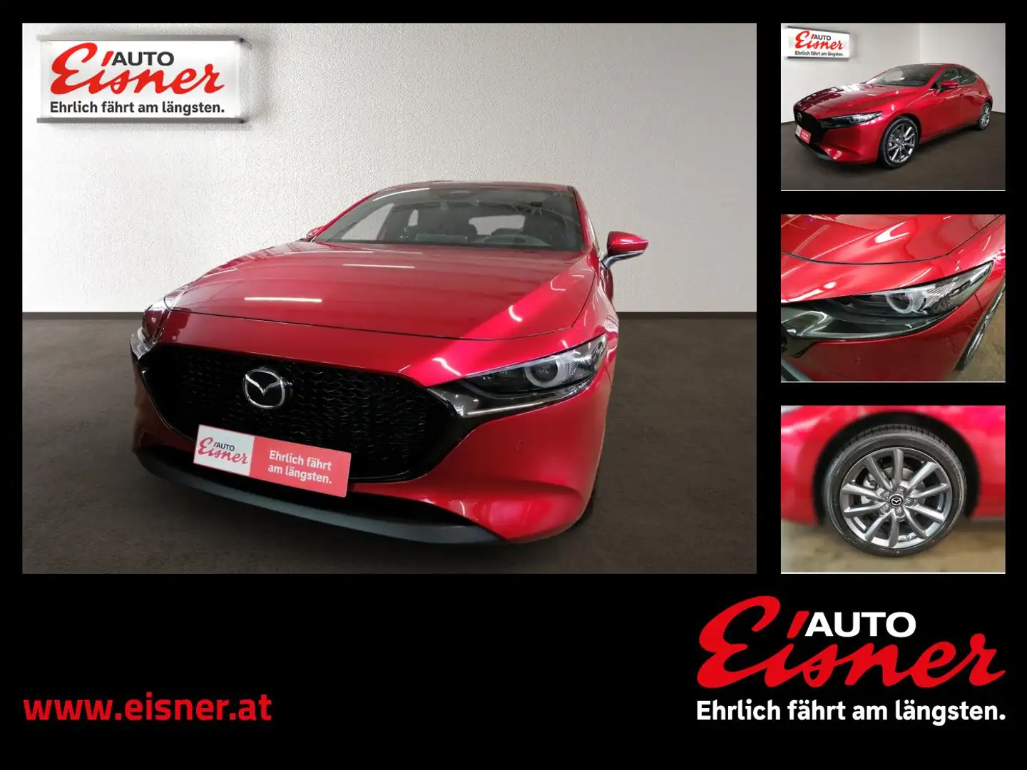 Mazda 3 Mazda 3 AT EXCLUSIVE-LINE Parksensoren, Klima Rot - 1
