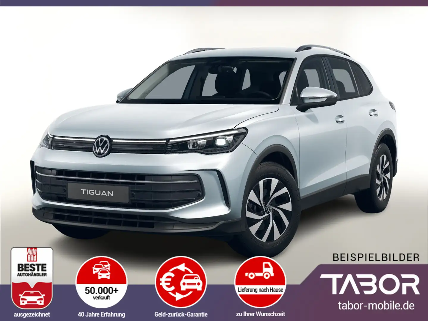 Volkswagen Tiguan 1.5 eTSI 150 DSG MY25 LED+ Keyl eHK SHZ Silber - 1