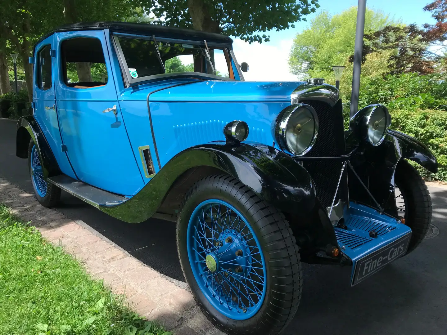 Oldtimer Riley Riley Nine Monaco Schiebedach Tüv H-Zulassung Bleu - 2