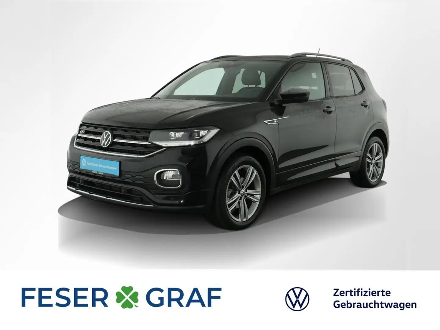 Volkswagen T-Cross R-Line 1.0 TSI DSG Navi Kamera LED SiHz Schwarz - 1