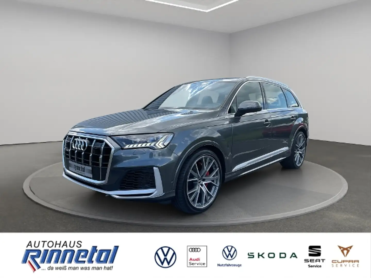 Audi SQ7 4.0 V8 TFSI quattro tiptronic PANO+AHK+STANDHZG+H Gris - 1