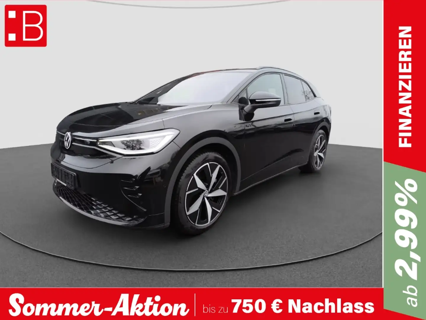 Volkswagen ID.4 GTX 4Mo. AHK WÄRMEPUMPE 20 LM SPORTPAKET ACC Schwarz - 1