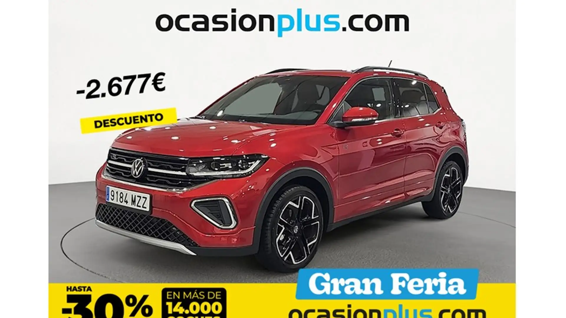 Volkswagen T-Cross 1.0 TSI R-Line 85kW Aut. Rouge - 1