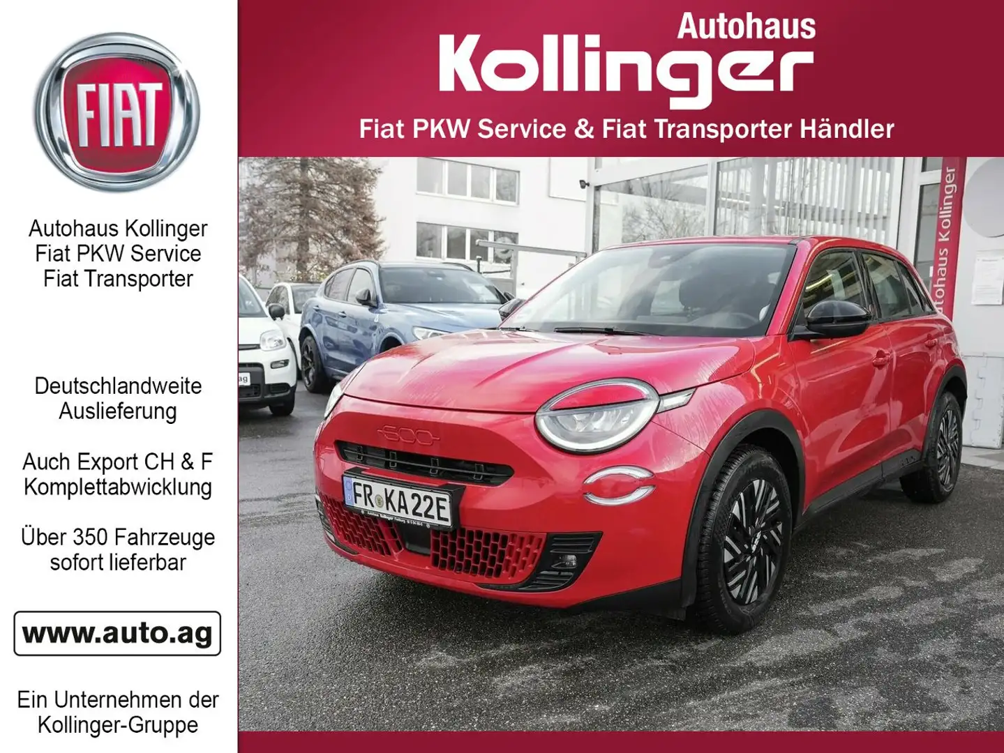 Fiat 600 RED EDITION 54kWh VOLLELEKTRO Rot - 1