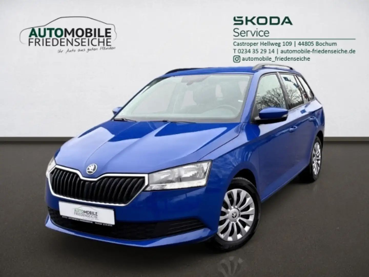 Skoda Fabia Combi Ambition 1.0 TSI Klima PDC SmartLink Azul - 1