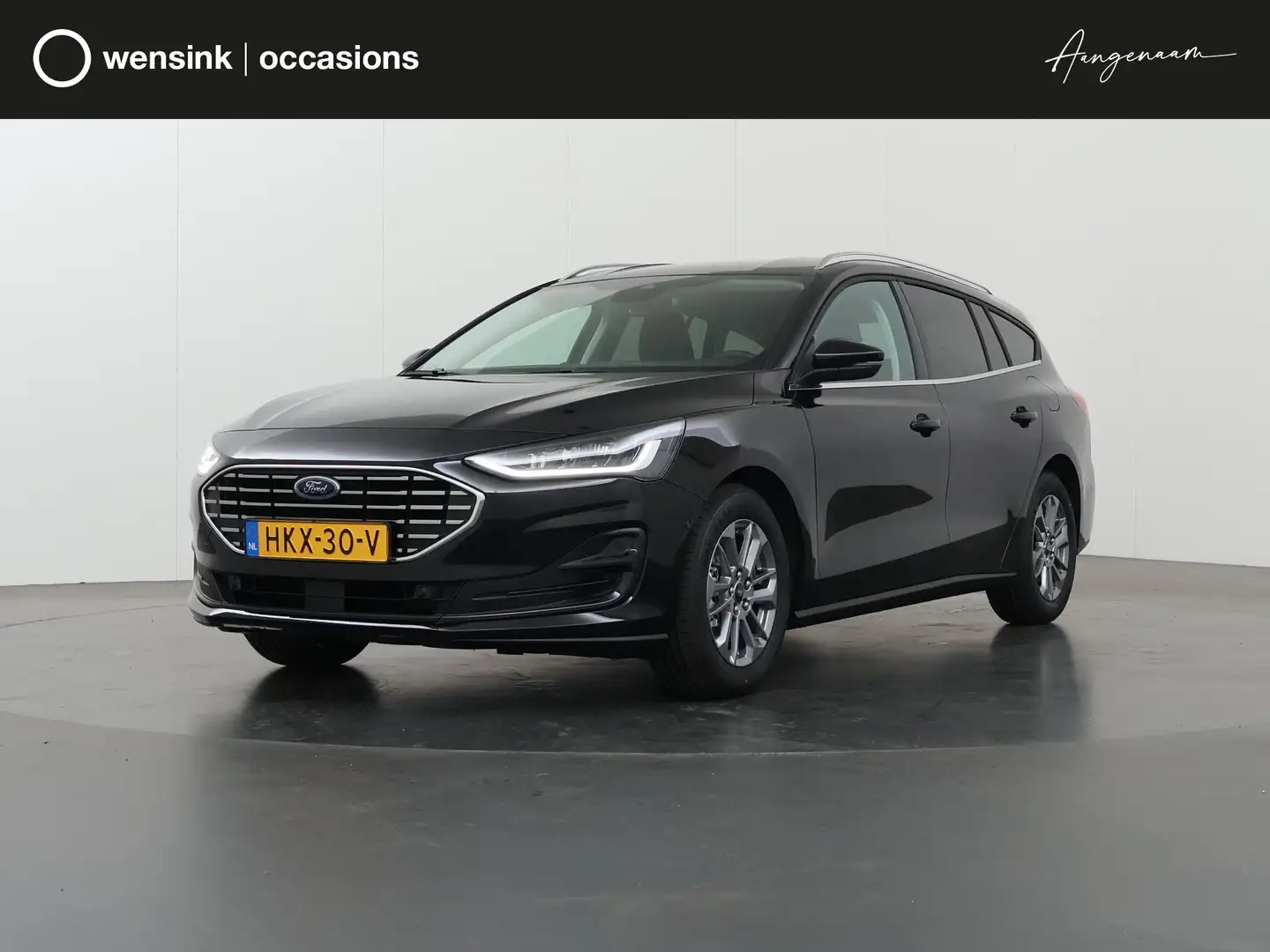 Ford Focus Wagon 1.0 EcoBoost Hybrid Titanium | Parkeercamera Zwart - 1