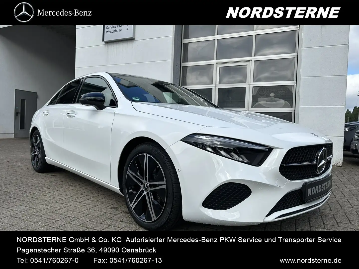 Mercedes-Benz A 200 A 200 Limousine+PANO.+NIGHT+DISTRONIC+R.KAM+LED Weiß - 1