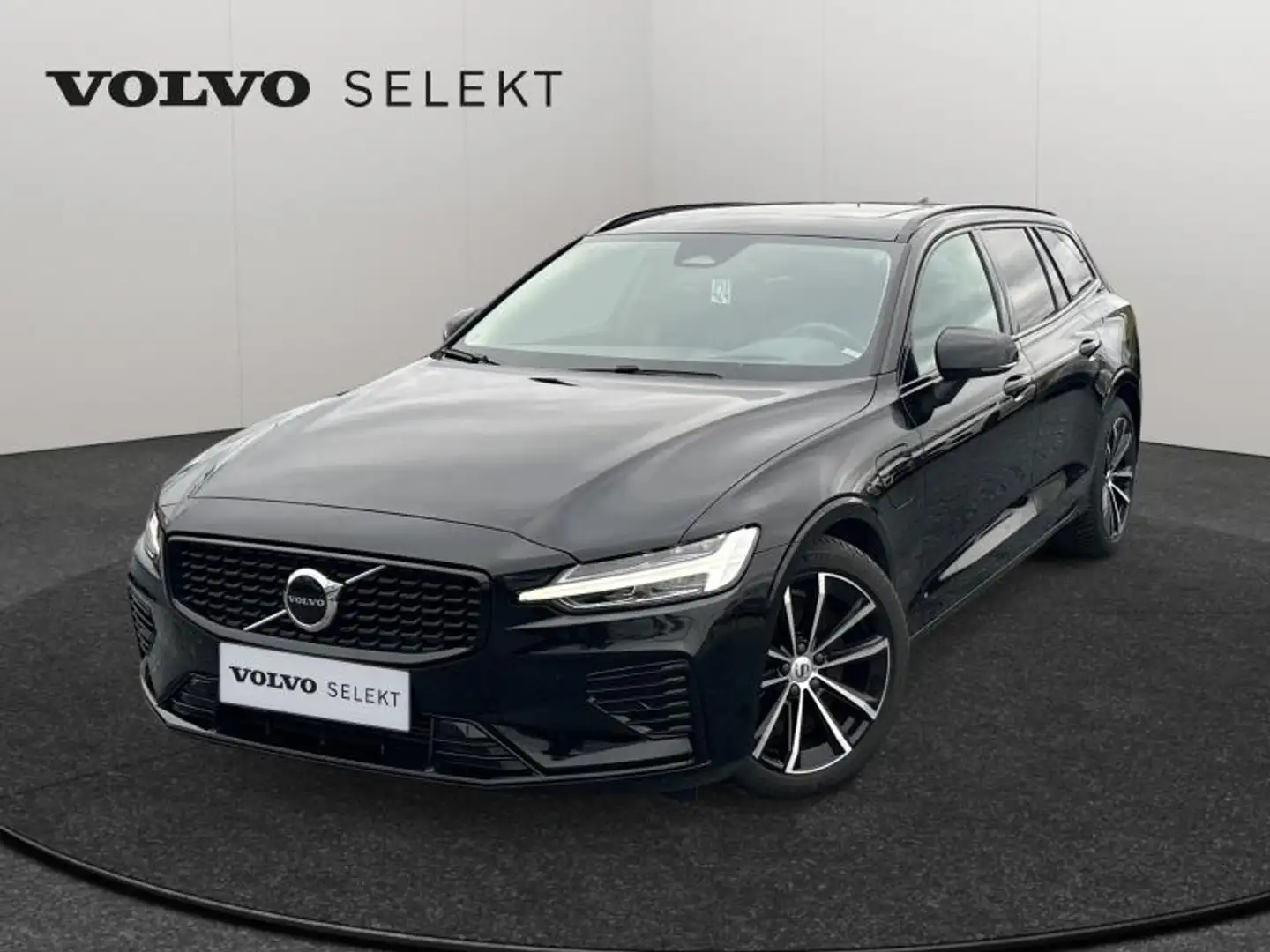 Volvo V60 T6 Ultra Dark / Hybride Noir - 1