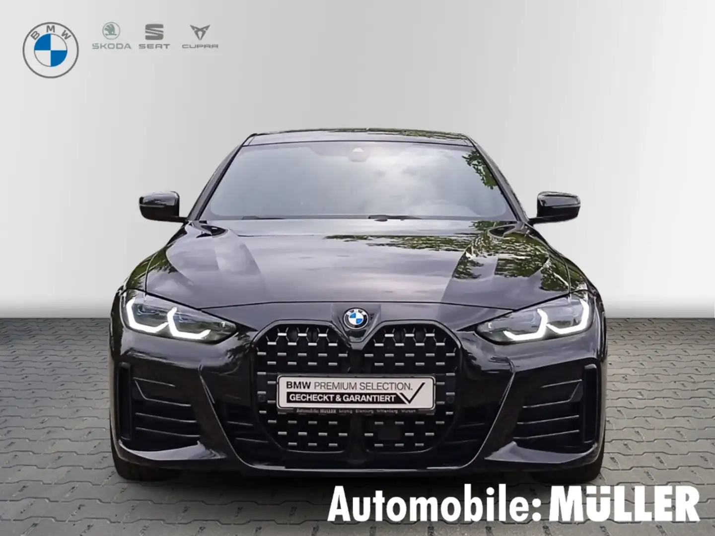 BMW 420 Gran Coupe d M Sport Laserlicht Sportpaket HUD AD Чорний - 2