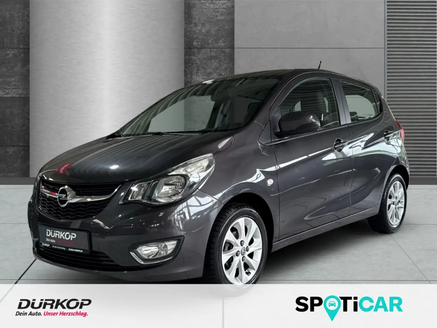 Opel Karl Exklusiv Klimaautomatik/Spurhalteassistent Grau - 1