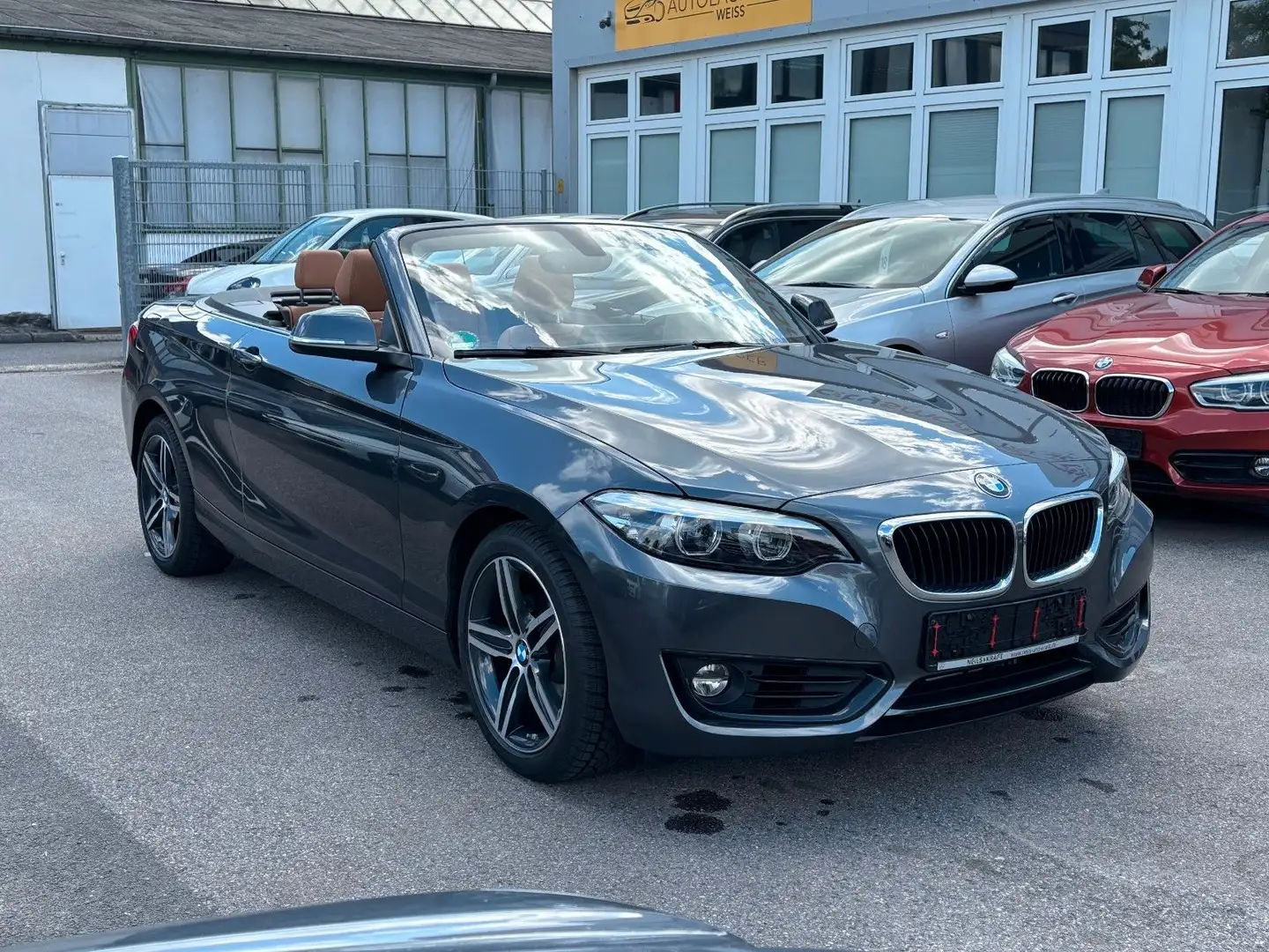 BMW 218 i Aut./Cabrio/Leder-Navi-Pdc Сірий - 1