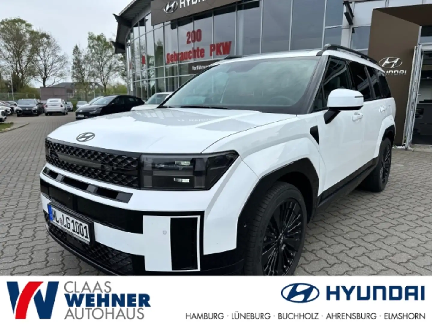 Hyundai SANTA FE 1.6 T-GDI Hybrid 158kW 4WD Blackline A/T EU6e Blanc - 1