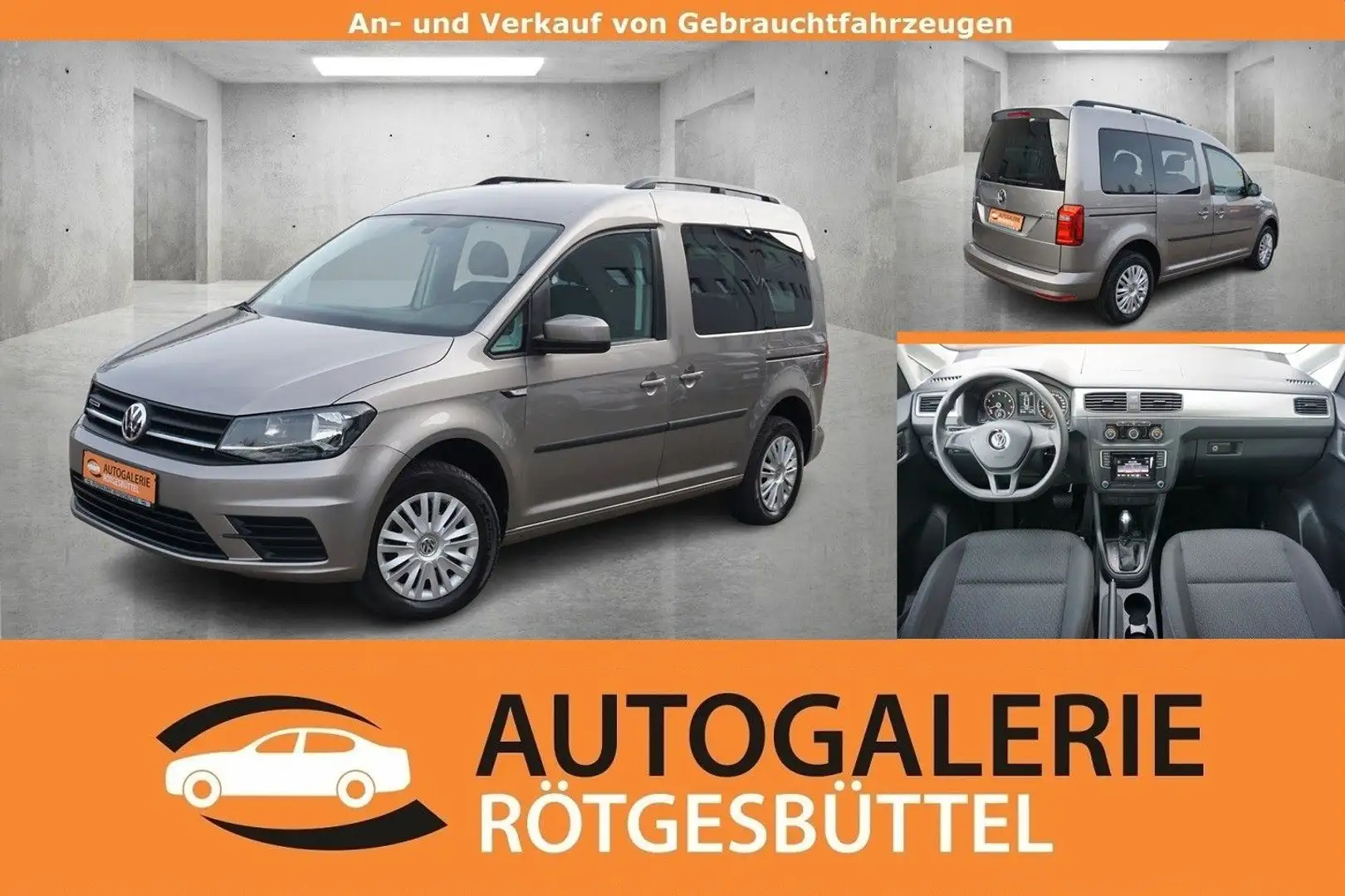 Volkswagen Caddy 1.4 TGI DSG *KAMERA+PDC*SITZHEIZ.*TEMPOMAT Beige - 1