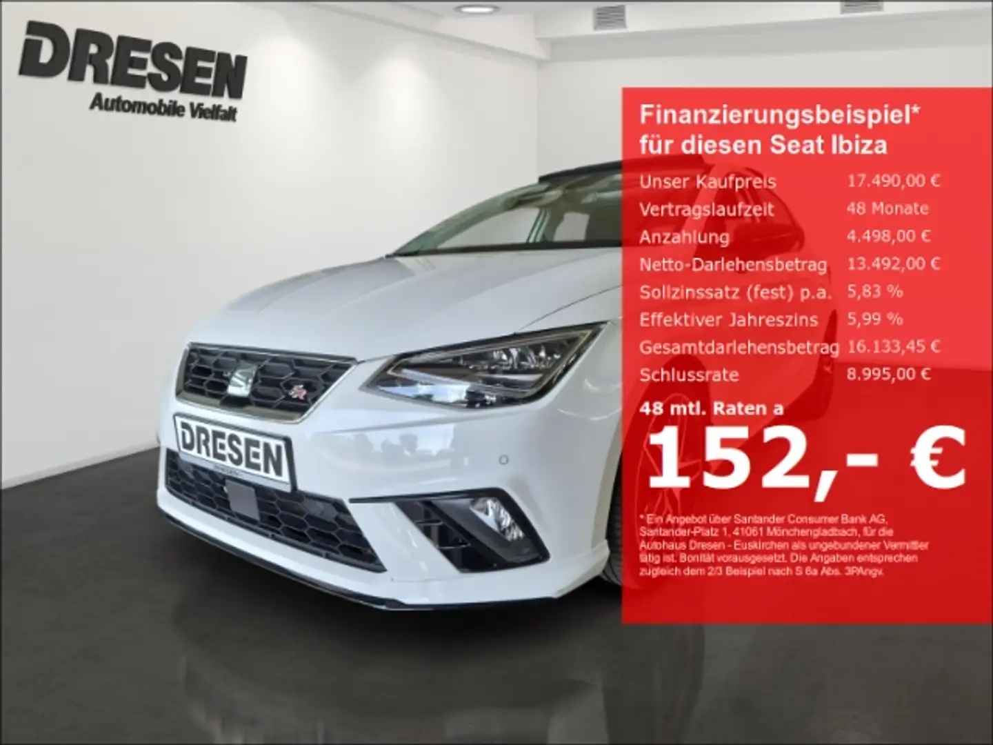 SEAT Ibiza FR 1.0 TSI DSG/Panorama/Beats/Kamera Wit - 1