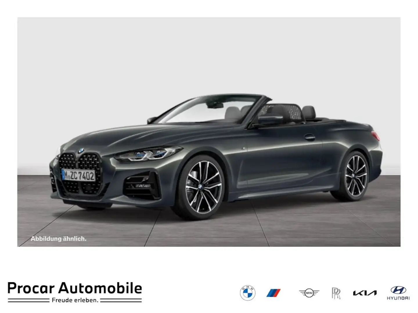 BMW 420 i Cabrio M Sport Aut. HUD RFK NAVI LED Laser Sound Grau - 1