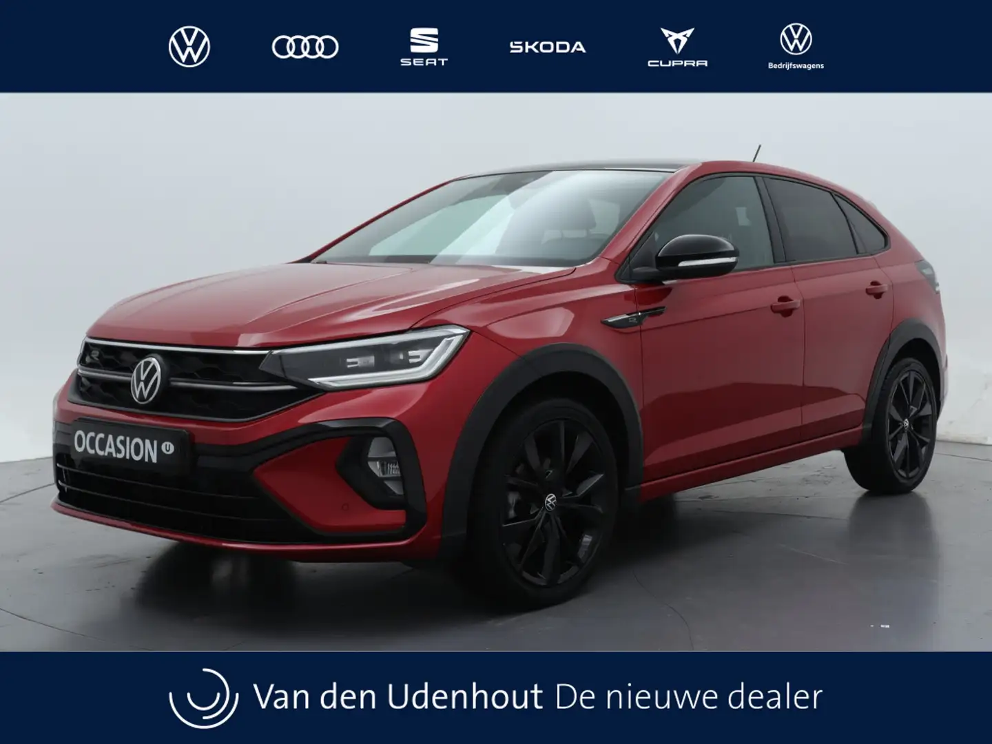 Volkswagen Taigo 1.0 TSI 110pk DSG R-Line Panoramadak Black Style N Rood - 1