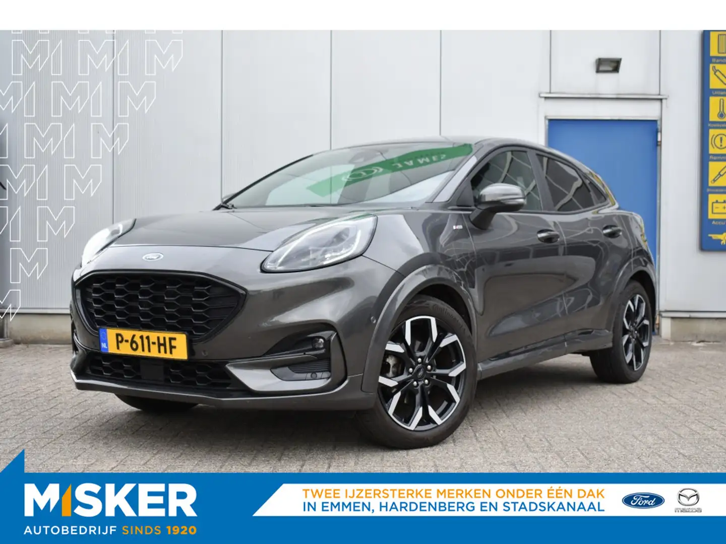 Ford Puma 1.0 EB Hyb ST-Line X 155pk Full options trekh Grijs - 1