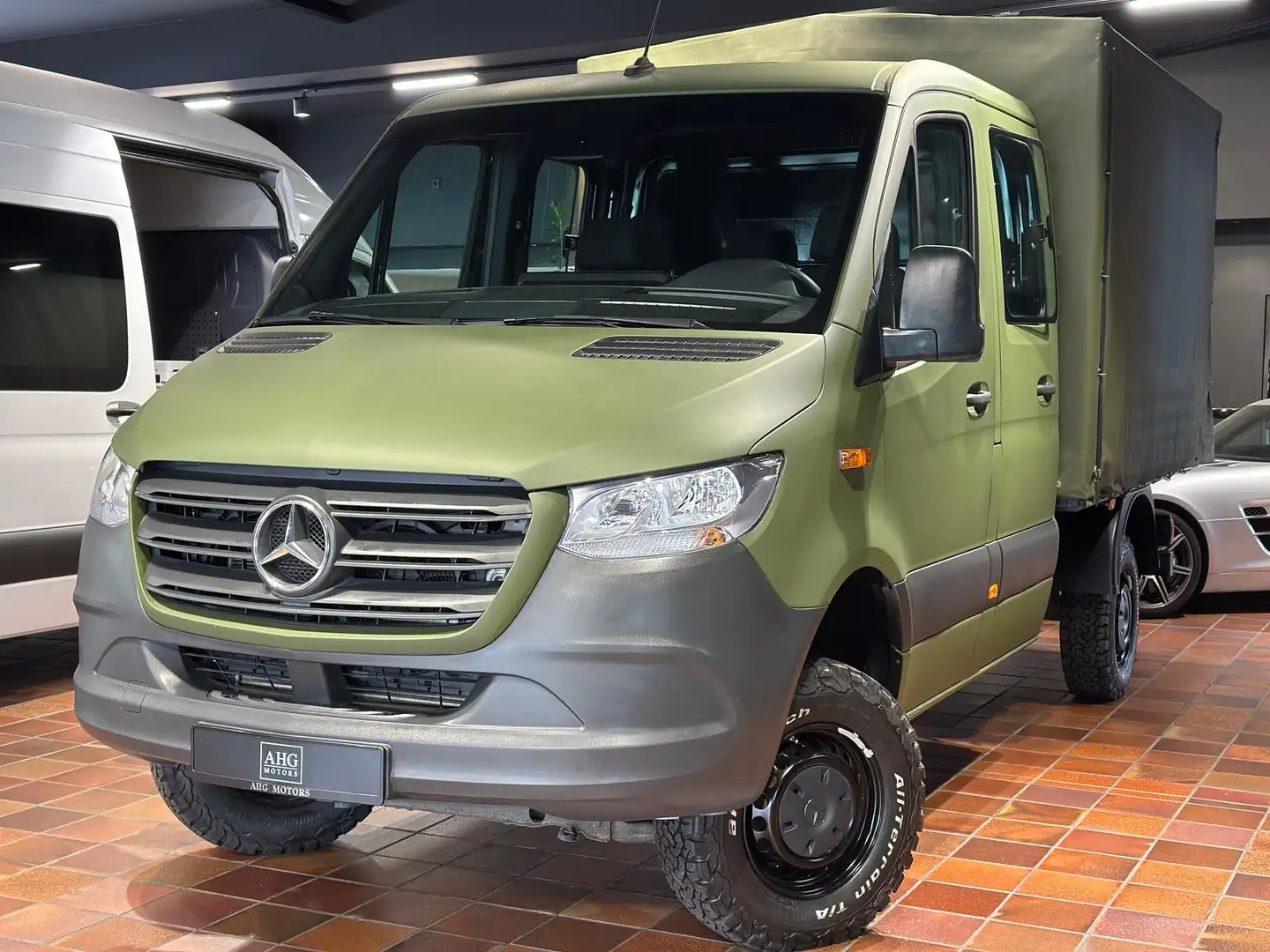Mercedes-Benz Sprinter ALLRAD SPRINTER 314 4X4 DOKA L2 STANDHEIZUNG AC TE Zwart - 1
