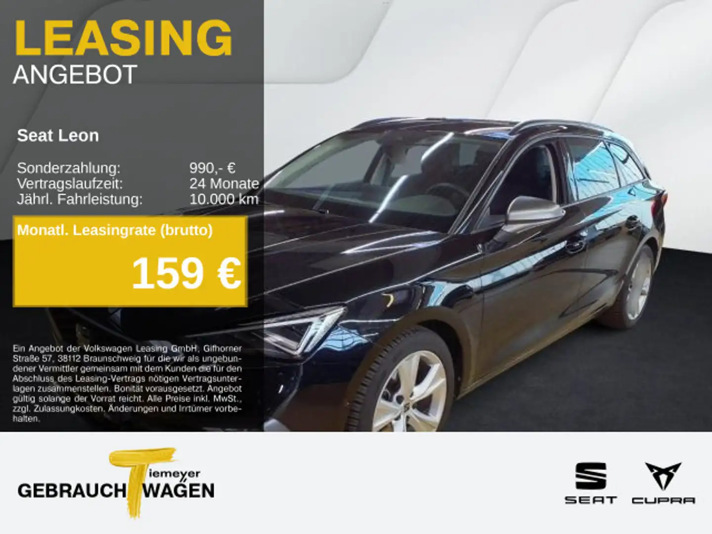 SEAT Leon Sportstourer 1.5 eTSI DSG FR KAMERA MOD-202 Noir - 1