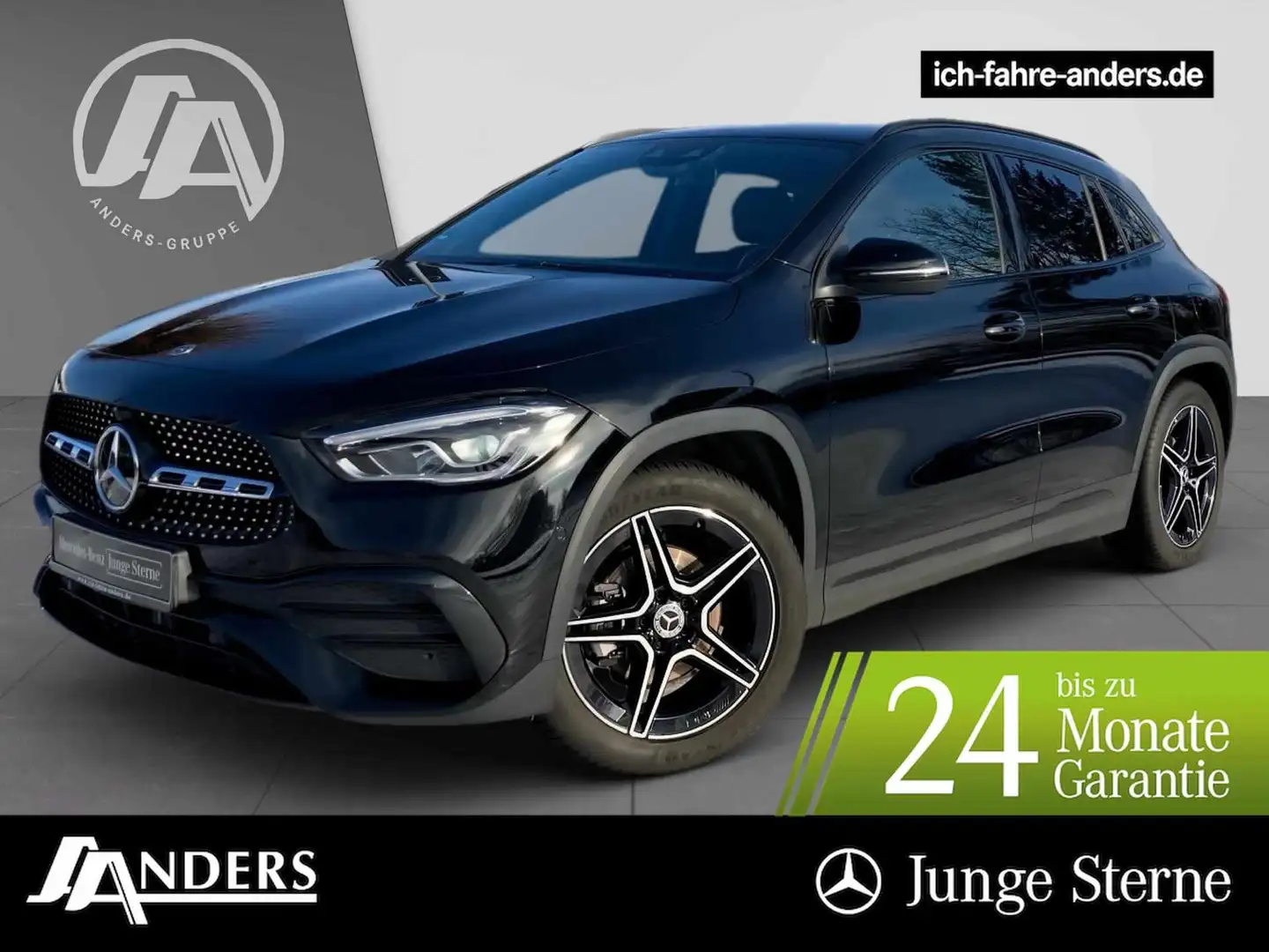 Mercedes-Benz GLA 200 AMG+MBUX+Night+LED+Kam+AHK+SHZ+Apple+PDC Schwarz - 1
