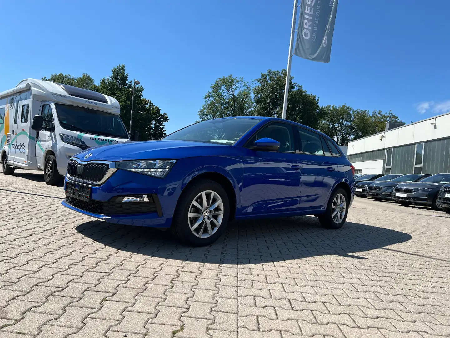 Skoda Scala 1.0 TSI Ambition *LED Kamera DAB Alu NS* Bleu - 1