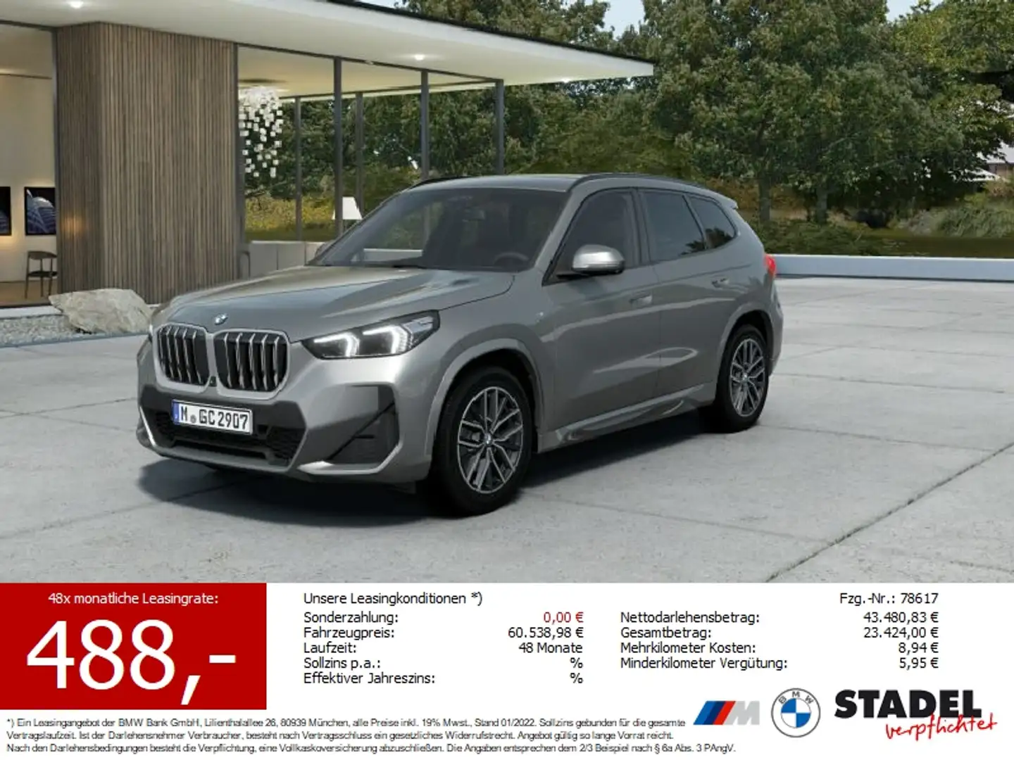 BMW X1 sDrive20d M Sportpaket Silber - 1