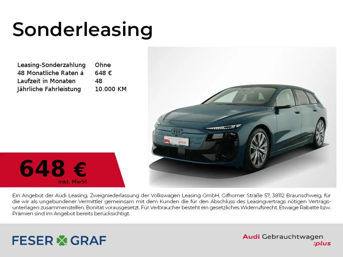 Audi A6 Avant e-tron S line edition/Matrix LED/Pano/Luft Blau - 1