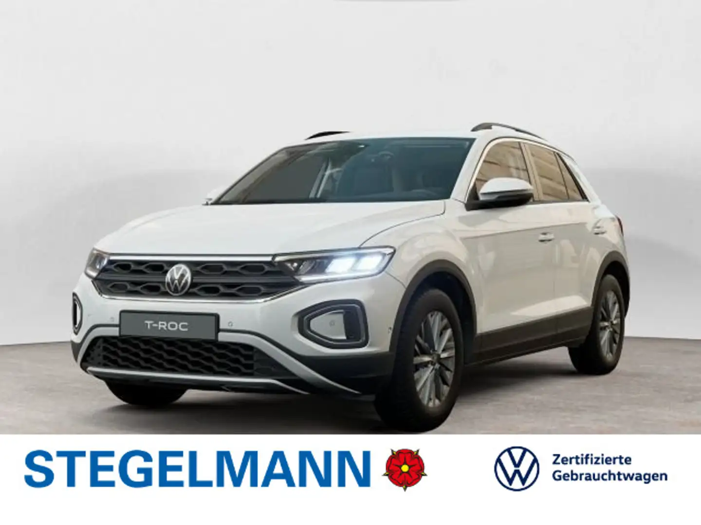 Volkswagen T-Roc 2.0 TDI Facelift Life *AHK*LED*App-Connect Weiß - 1