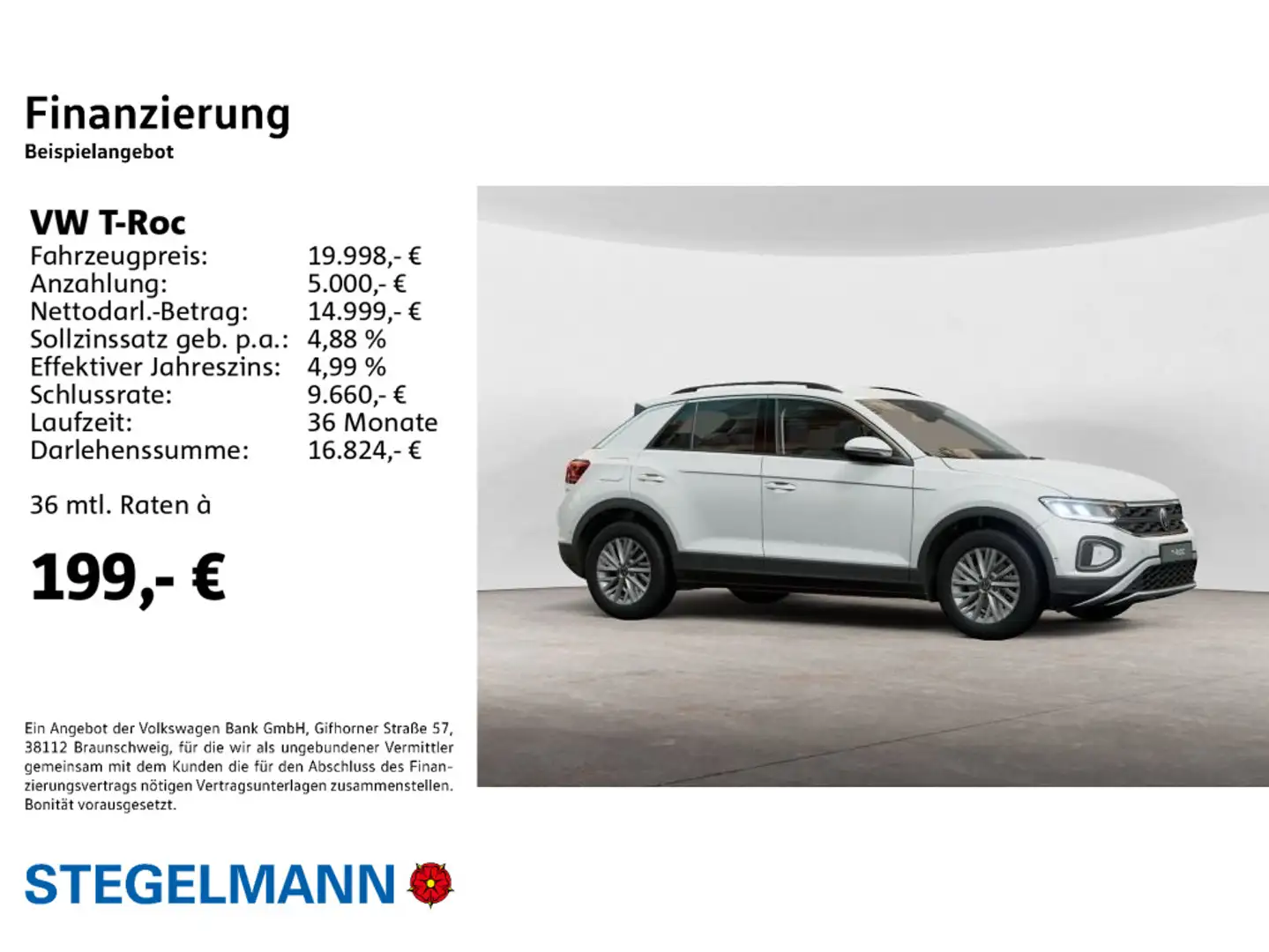 Volkswagen T-Roc 2.0 TDI Facelift Life *AHK*LED*App-Connect Weiß - 2
