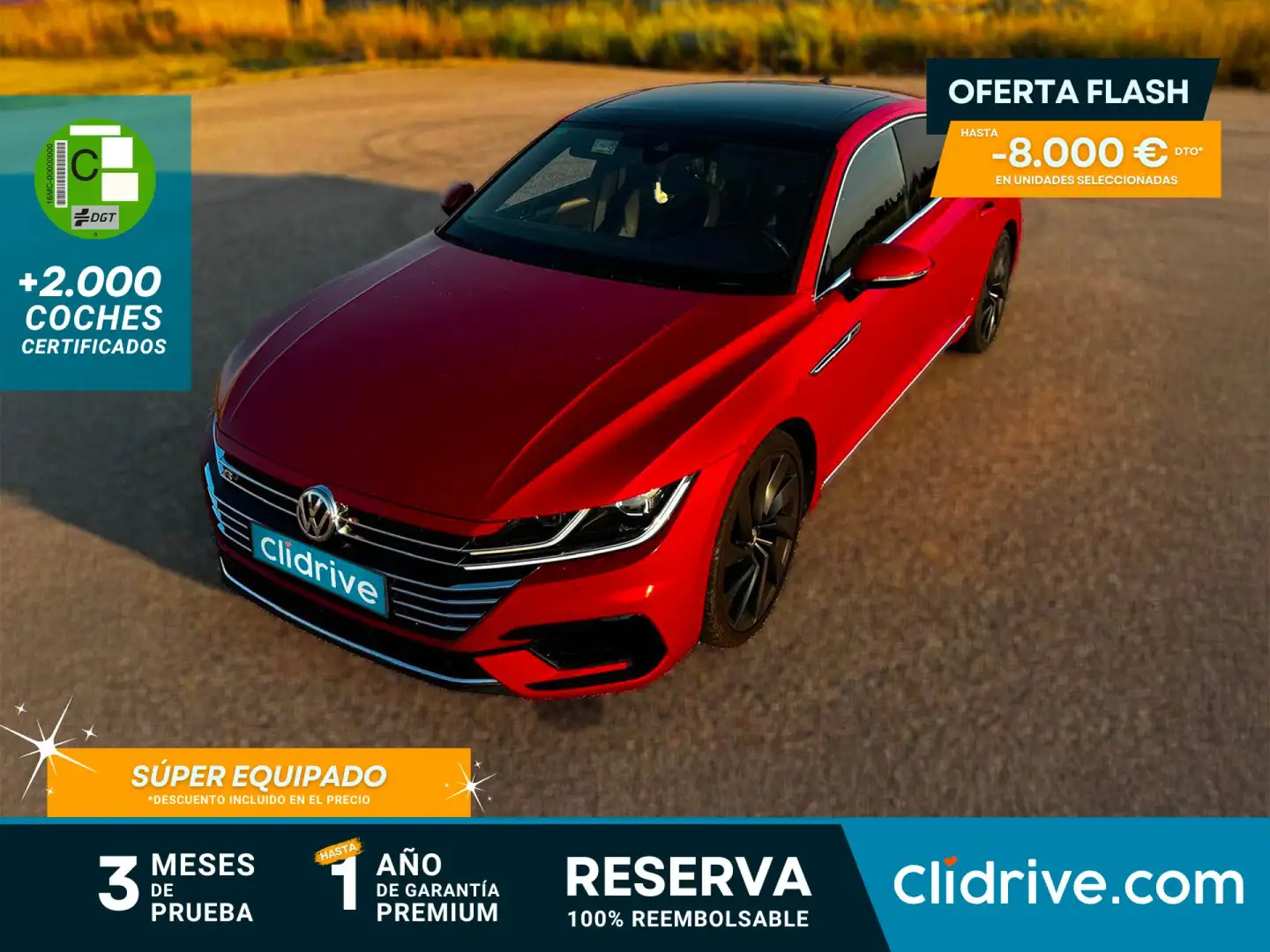 Volkswagen Arteon 2.0 TSI R-Line DSG7 140kW Červená - 1