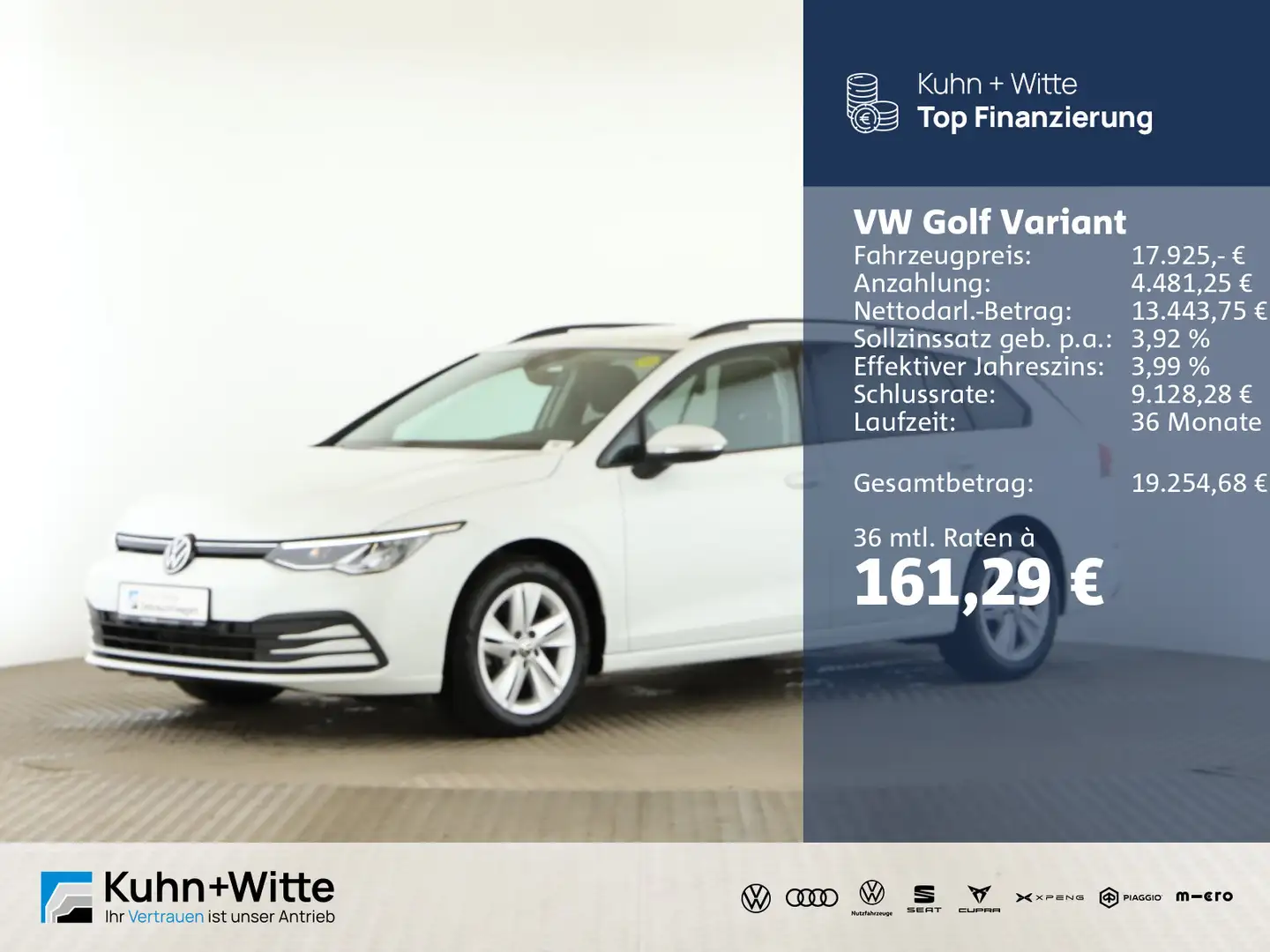 Volkswagen Golf Variant Golf VIII Variant 2.0 TDI Life *LED*PDC*Navi*App Blanc - 1