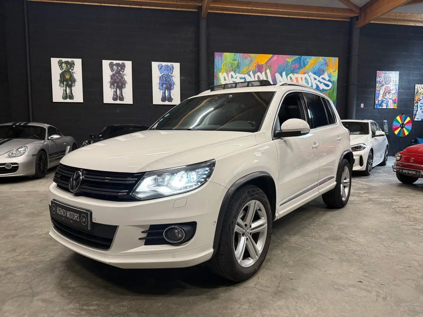 Volkswagen Tiguan 2.0 TDI 140 Ch R-Line Int/Ext DSG 4Motion *Historique Complet* 02/2014 Blanc - 1