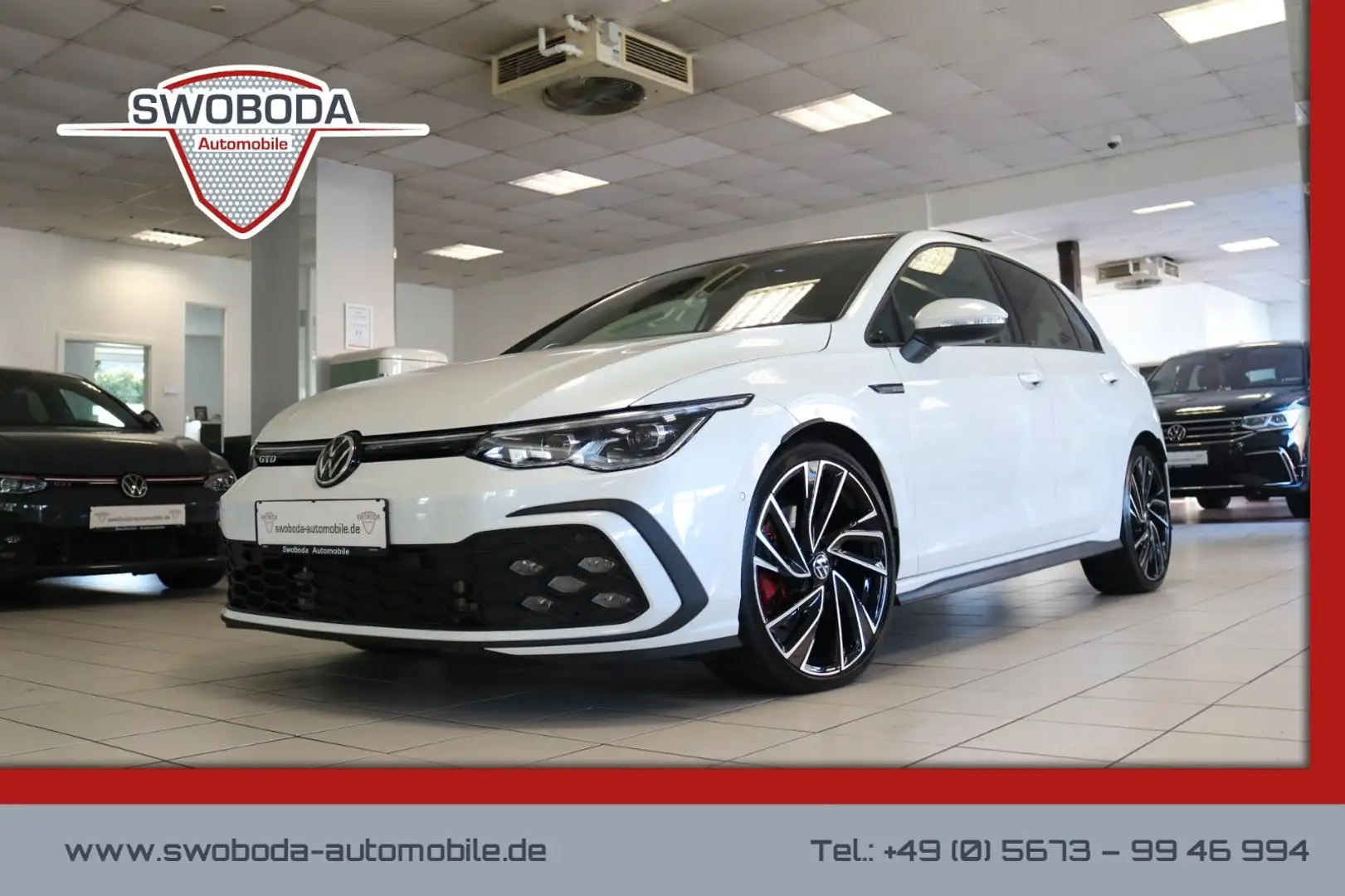 Volkswagen Golf VIII GTD AHK HUD STHZ Matrix Pano Kamera Weiß - 1