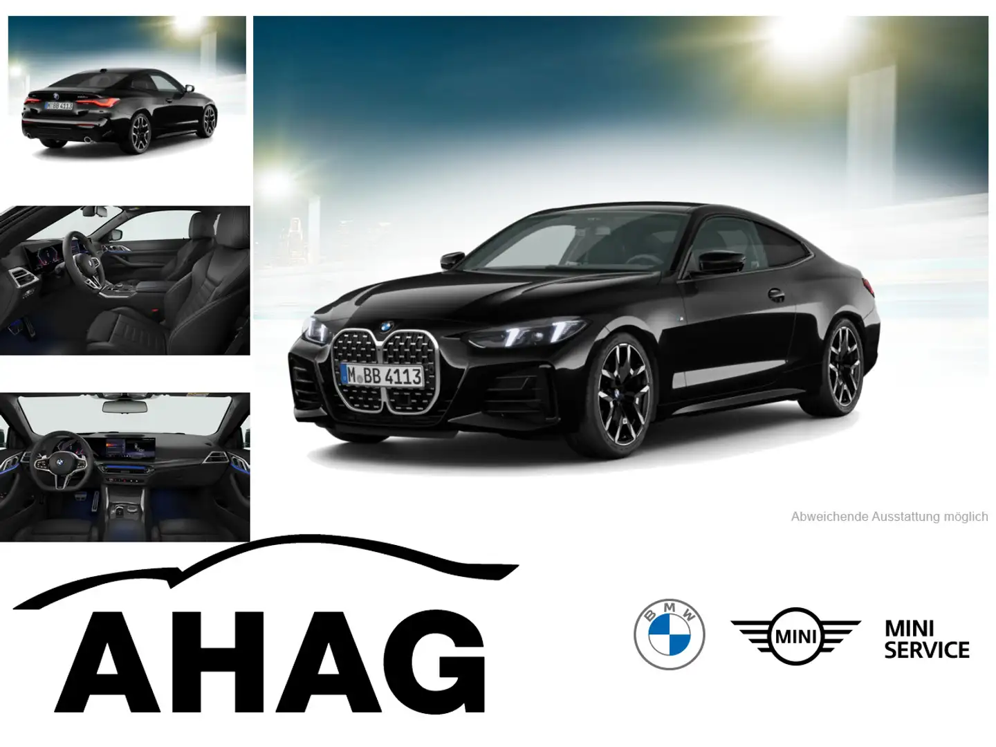 BMW 420 d xDrive Coupe M Sportpaket Innovationsp. RFT Noir - 1