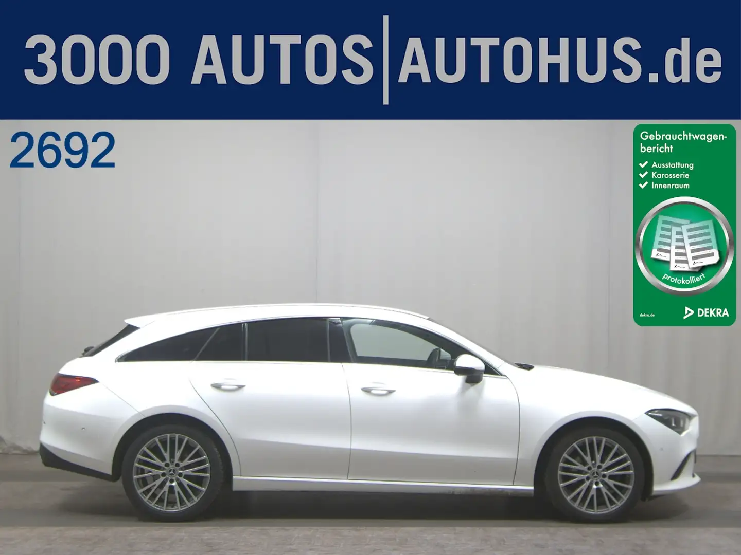 Mercedes-Benz CLA 200 SB d Progressive Navi LED AHK RFK Weiß - 1
