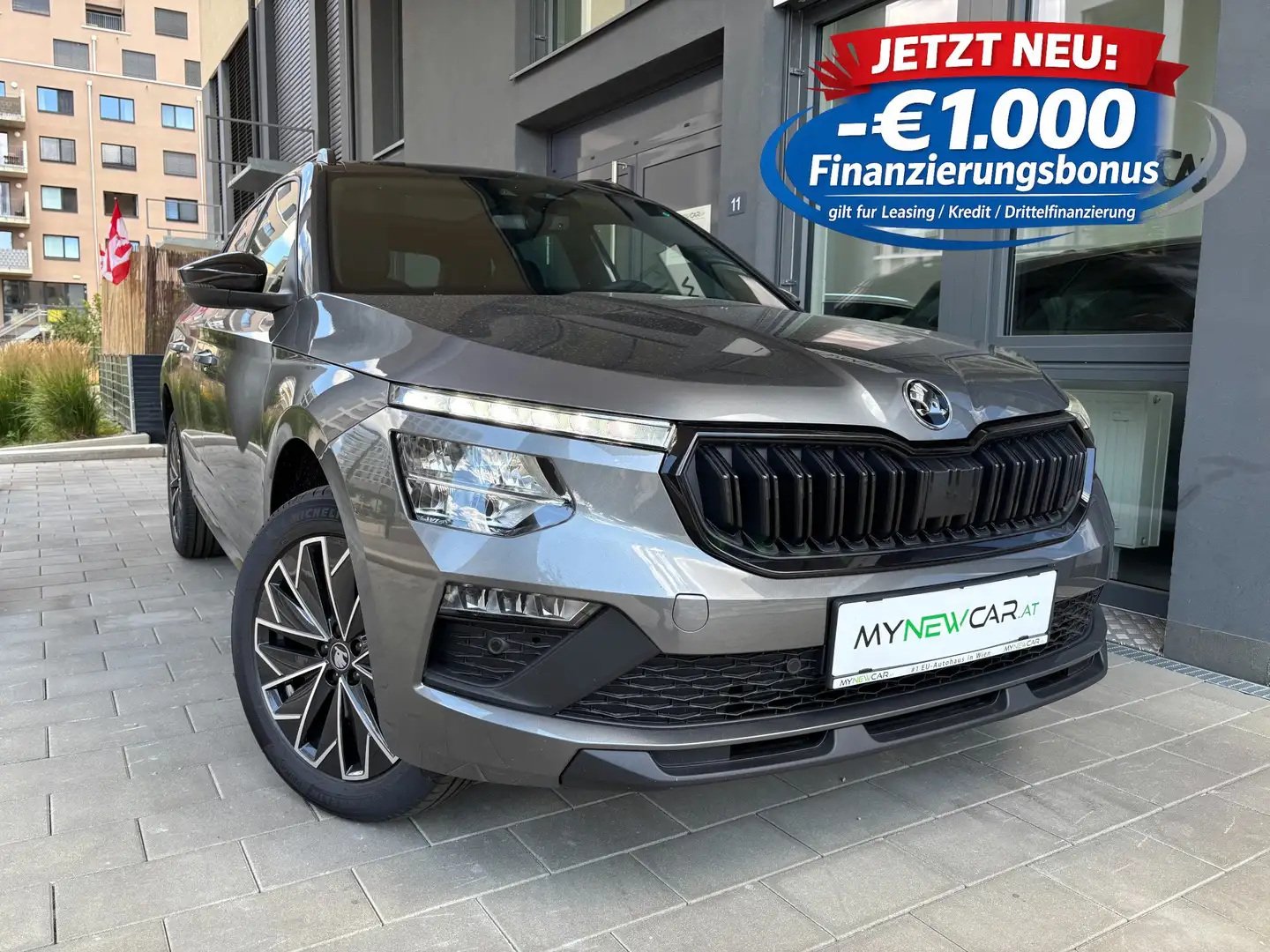 Skoda Kamiq Black Edition TSI *TAGESZULASSUNG* Grau - 1