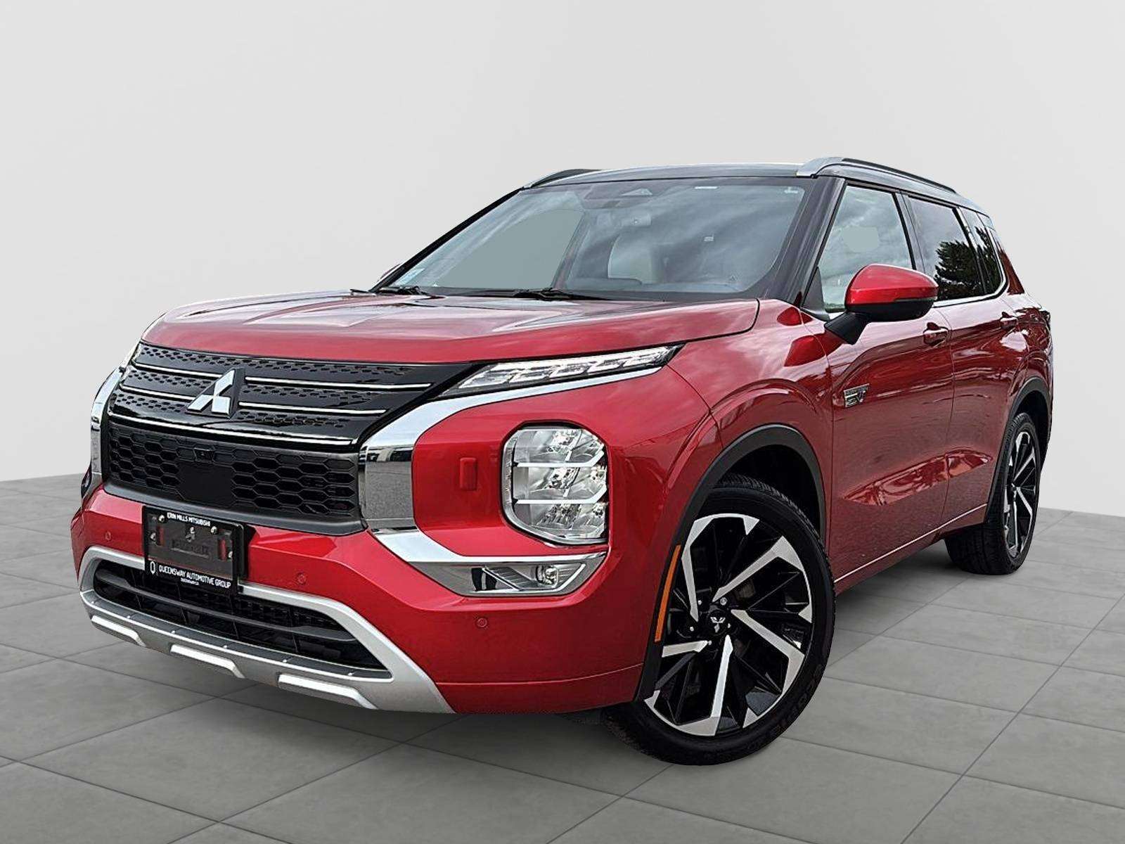 Red 2025 Mitsubishi Outlander Hybrid Plug-in SUV / Crossover  1-Speed Automatic