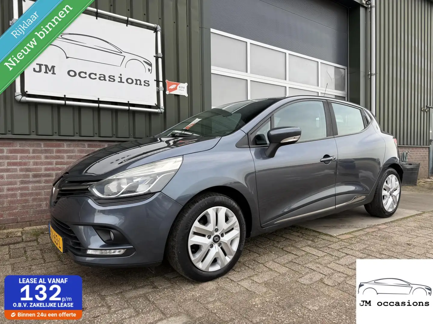 Renault Clio 0.9 TCe Intens|Airco|Bleutooth|Navi|Cruise|PDC| Grijs - 1