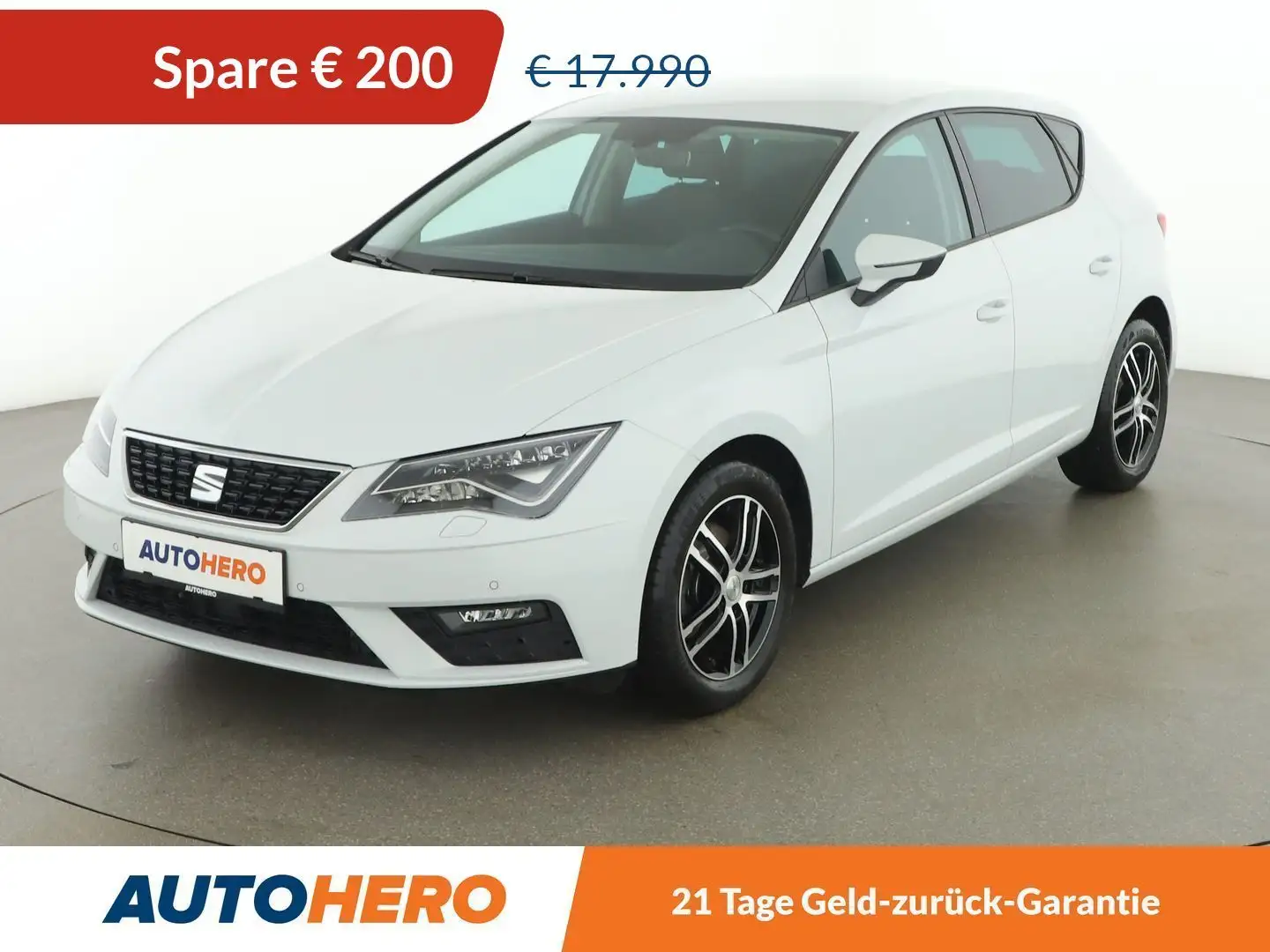 SEAT Leon 1.6 TDI Style Aut. *LED*CARPLAY&AUTO*NAVI*PDC* Weiß - 1