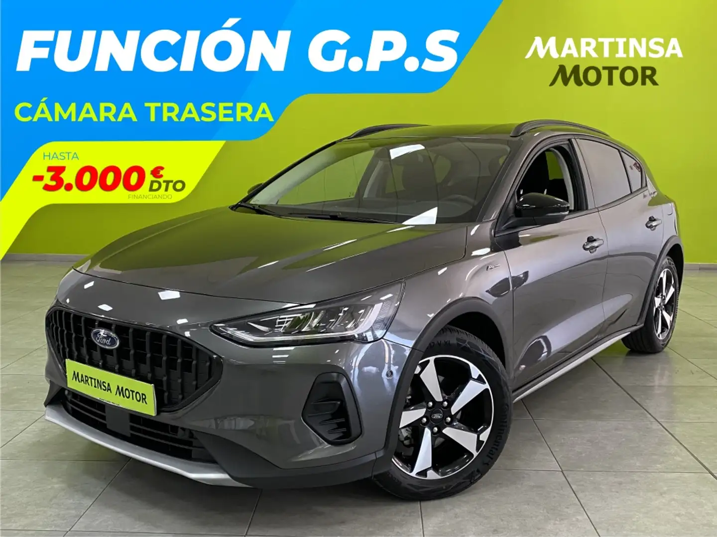 Ford Focus 1.0 Ecoboost MHEV Active 125 Gris - 1
