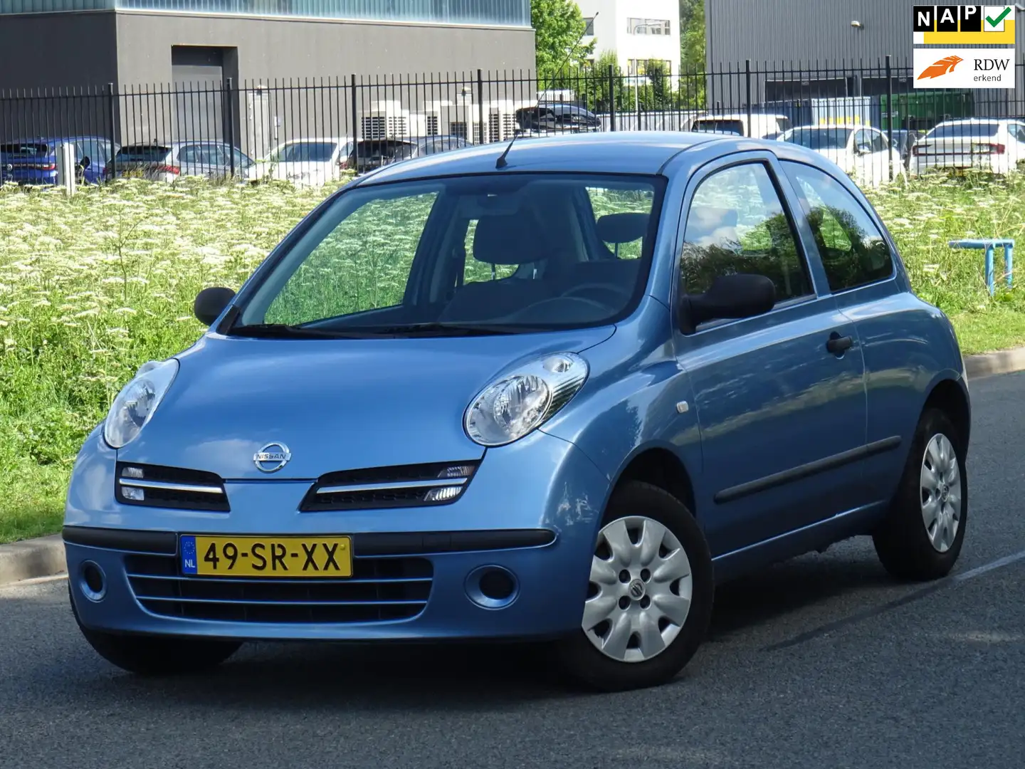 Nissan Micra 1.2 Visia 130DKM/NAP/AIRCO/APK 05-2026 Blauw - 1