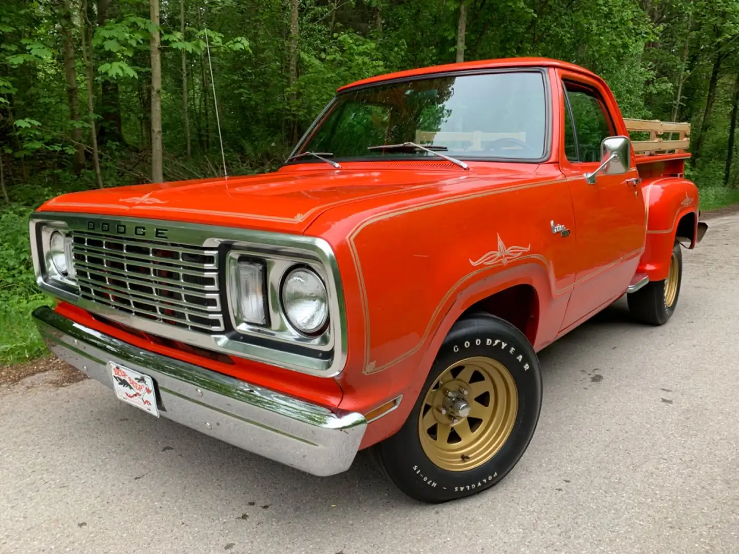 Dodge D100 Custom Warlock,Erstlack,2Hd!Survivor,'78mls Rosso - 1