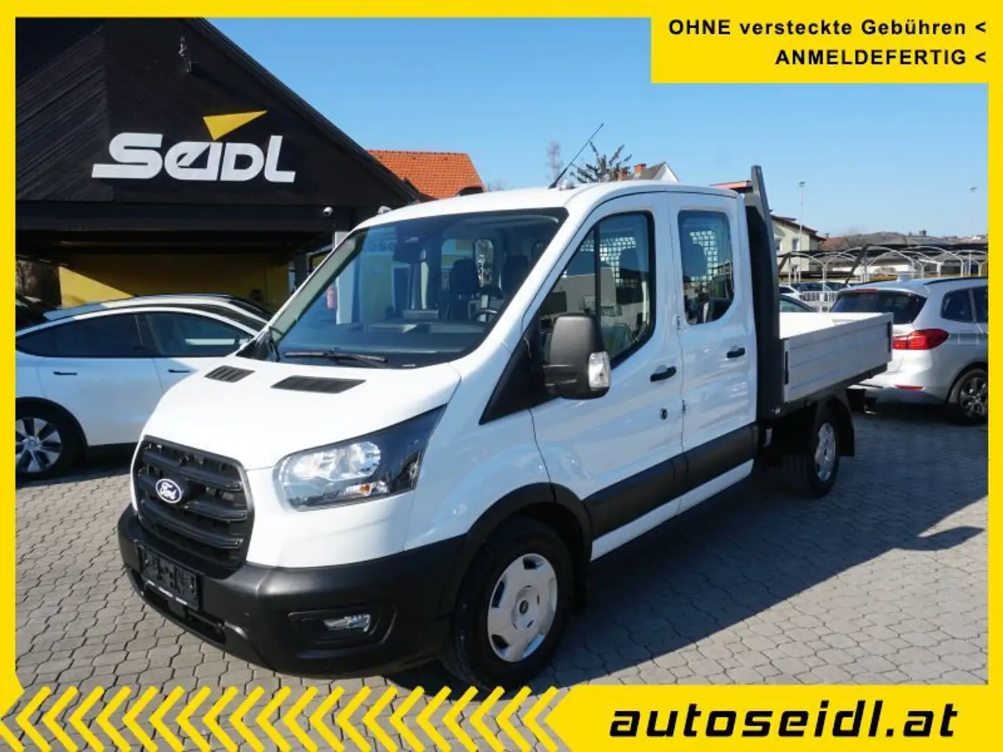 Ford Transit Pritsche Doka 2,0 Ecoblue L2H1 350 Trend *2025er+ Weiß - 1