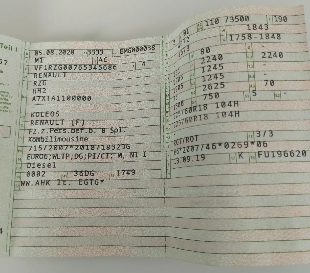 Renault Koleos Koleos BLUE dCi 150 X-tronic LIFE Rot - 2