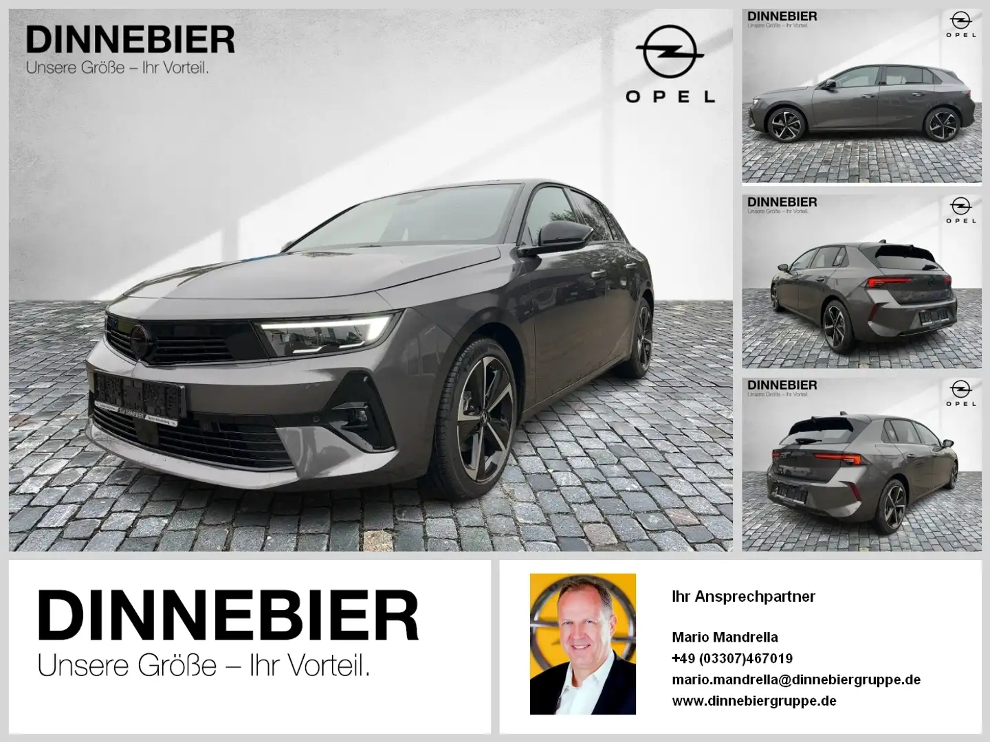 Opel Astra 5-Türer. GS. DynLicht 360 FLA SpurH SpurW Gris - 1