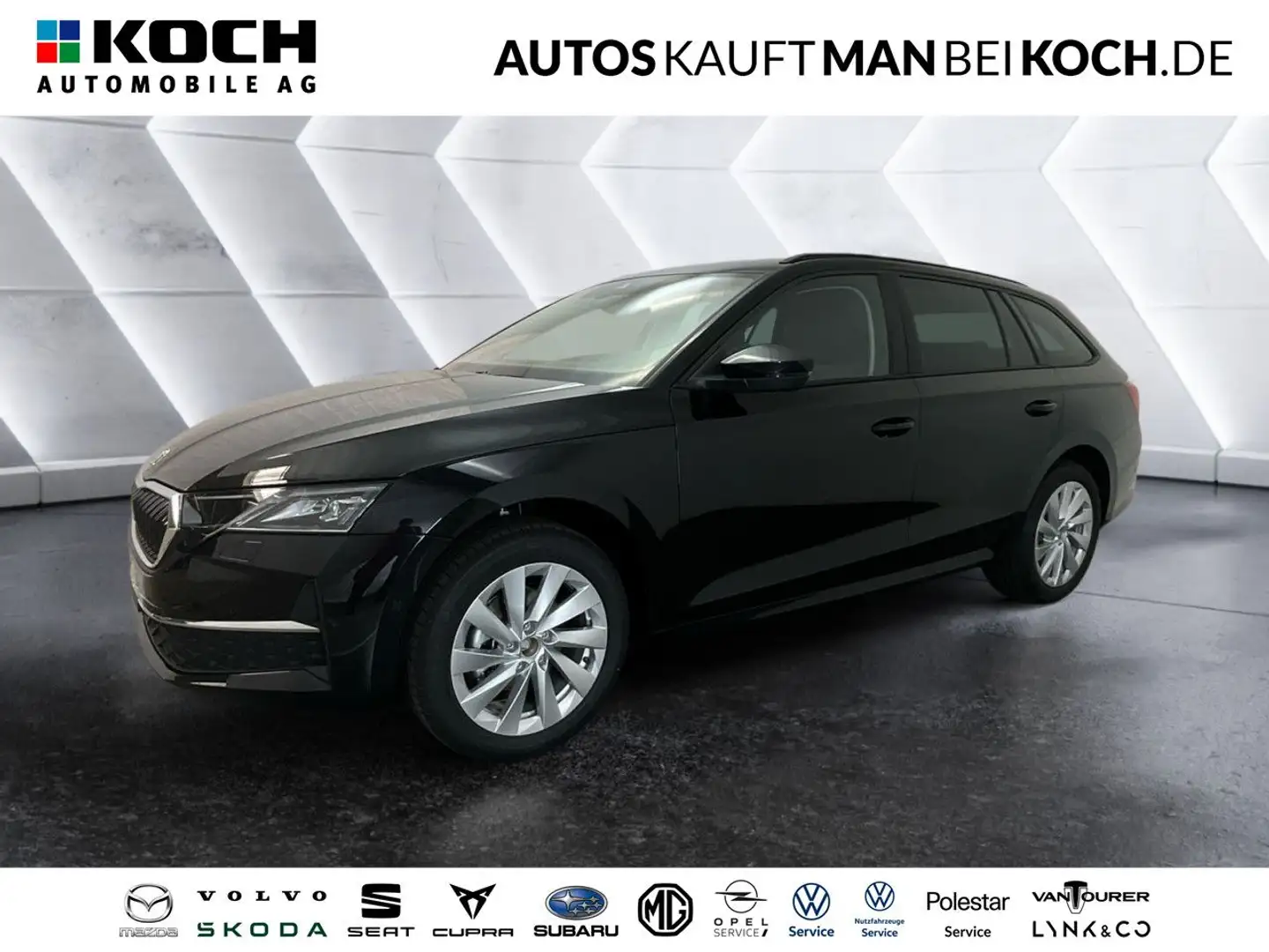 Skoda Octavia Combi 2.0 TDI DSG Selection AHZV NAVI LED Schwarz - 1