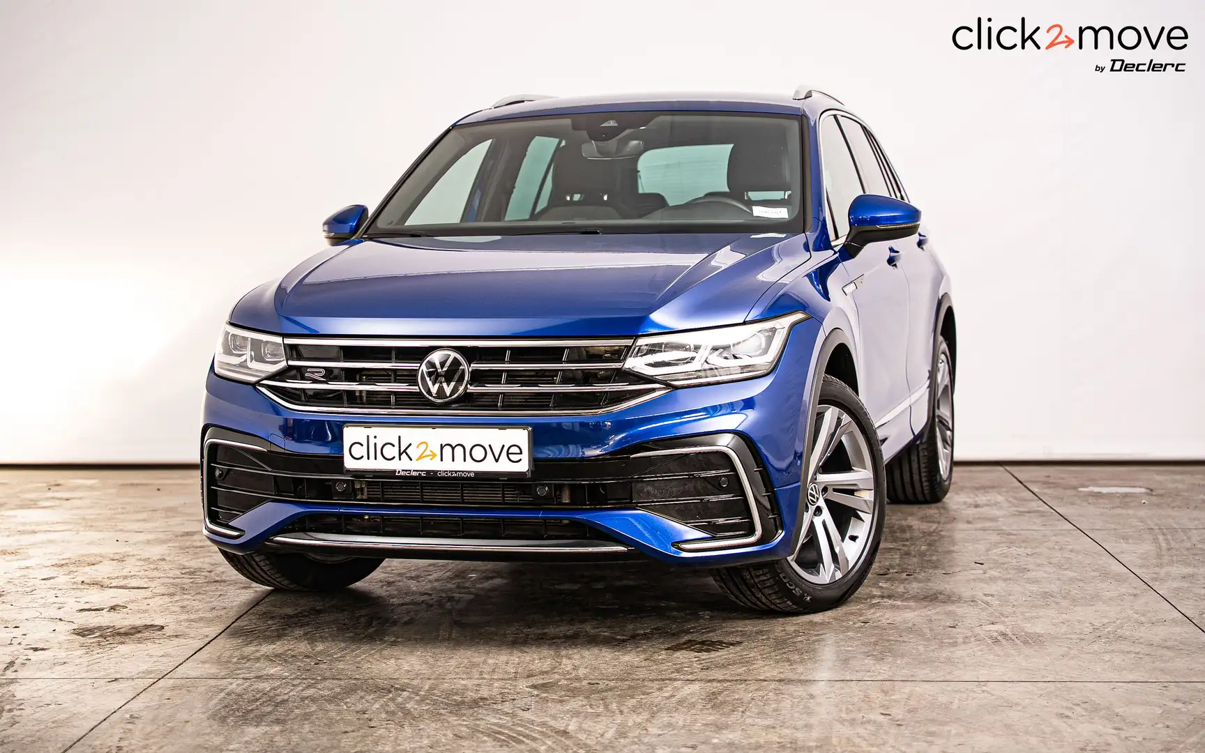 Volkswagen Tiguan 2.0 TDI SCR R-Line DSG 4motion Bleu - 1